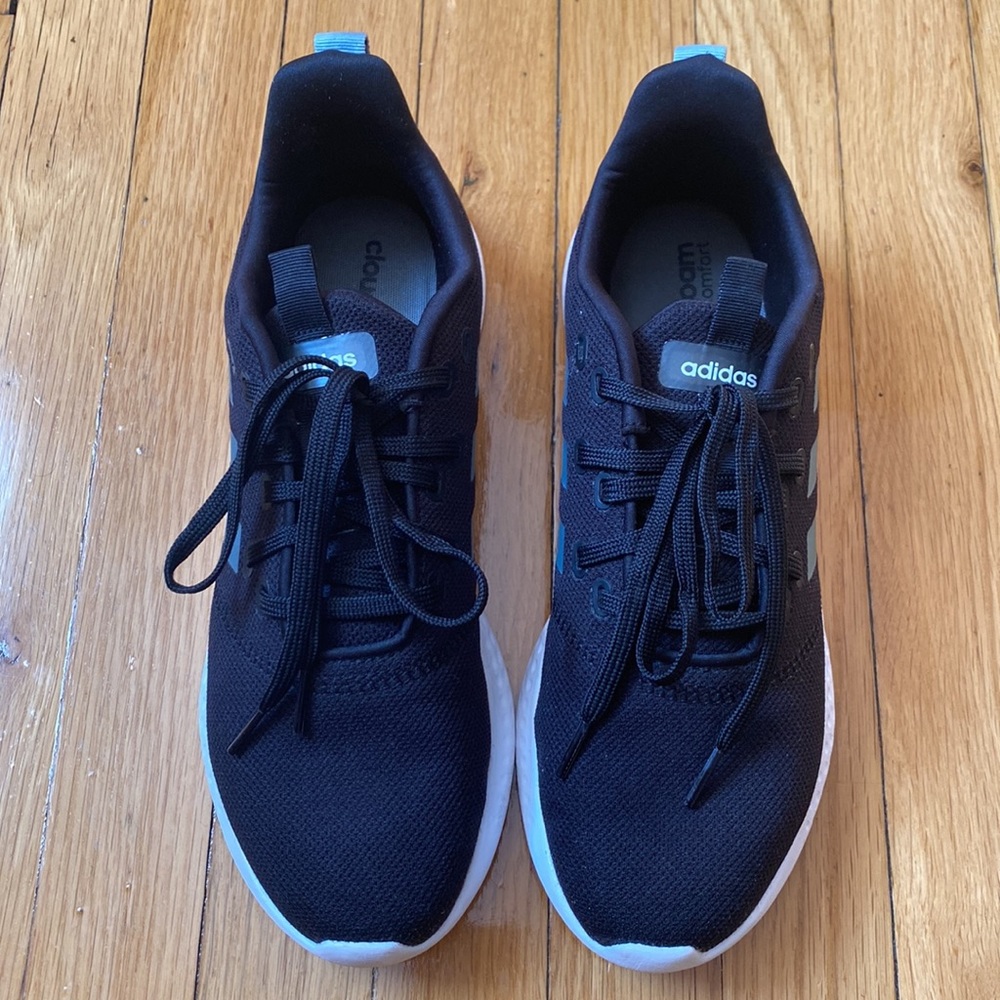 ADIDAS PUREMOTION SNEAKER - WOMEN'S BLACK/GREY SIZE 10